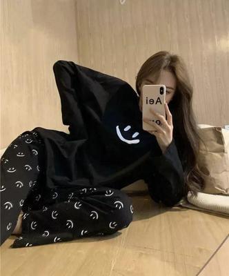 Women's Comfortable Printed Cotton Jersey Night Suit - 2 Pcs
