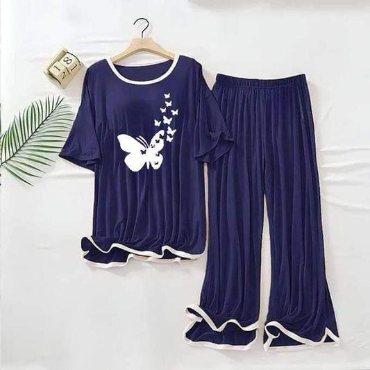 Stylish Women's Printed Night Suit - 2 Pcs