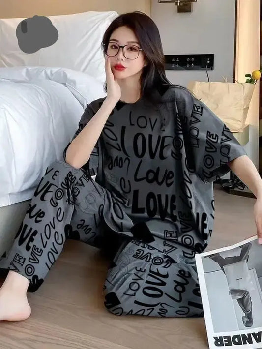 Stylish Women's Printed Night Suit - 2 Pcs (Copy)