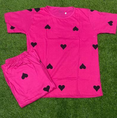 2 Pcs Women's Stitched Cotton Jersey Printed Night Suit (Copy) (Copy)