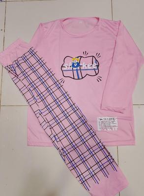 2 Pcs Women's Stitched Cotton Jersey Printed Night Suit (Copy) (Copy) (Copy)