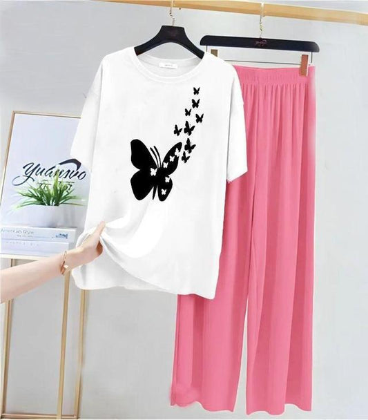 2 Pcs Women's Stitched Cotton Jersey Printed Night Suit (Copy)