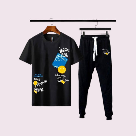 Mens stitched Printed Tracksuit